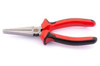 182-9970 RS PRO Flat Nose Pliers, 160 mm Overall, Straight Tip, 50mm Jaw