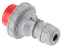 2181637-7 Scame, Optima Seven IP66, IP67 Red Cable Mount 6P + E Industrial Power Plug, Rated At 16A, 415 V