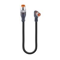 97874-rst-3-rkmwv-3-224125-m Lumberg Automation Male 3 way M12 to Female 3 way M8 Sensor Actuator Cable, 1.25 m