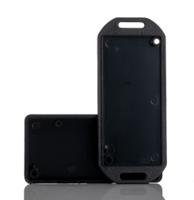 1551lflbk Hammond 1551 Series Black ABS Enclosure, IP54, Flanged, Black Lid, 80 x 40 x 15mm