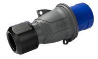 2cma101975r1000-232ep6 Amphenol Industrial, Easy & Safe IP44 Blue Cable Mount 2P + E Industrial Power Plug, Rated At 32A, 230 V