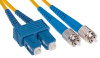 536-8288 RS PRO FC to SC Duplex Single Mode OS1 Fibre Optic Cable, 9/125μm, Yellow, 10m