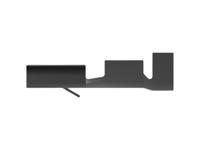 160927-4 TE Connectivity FASTIN-FASTON 250 Black Uninsulated Receptacle Spade Connector, Quick Disconnect Receptacle, 6.35 x