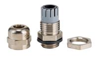 mes12-nc080 Alpha Wire FIT Wire Management Series Metallic Metal Cable Gland, M12 Thread, 3mm min., 6.5mm max., IP66, IP68