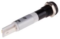 843-2496 RS PRO Orange Panel Mount Indicator, 10.8 → 13.2V dc, 8mm Mounting Hole Size, IP67
