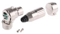 r3f Switchcraft Cable Mount XLR Connector, Right Angle, Female, 3 Way, Silver Plating