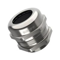 53112130 Lapp 5311 Series Silver Brass Cable Gland, M25 Thread, IP68, IP69