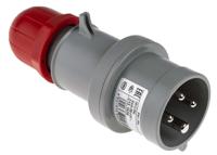 2131636 Scame IP44 Red Cable Mount 3P + E Industrial Power Plug, Rated At 16A, 415 V