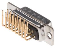 528-3660 RS PRO 15 Way Right Angle Through Hole D-sub Connector Plug, 2.77mm Pitch