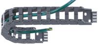 z1420750 Igus e-chain, Z14 Black Cable Chain - Flexible Slot, W37 mm x D25mm, L1m, 75 mm Min. Bend Radius, Igumid NB