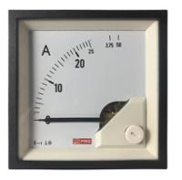 186-2451 RS PRO Analogue Panel Ammeter 50 (Input)A AC, 68mm x 68mm, 1 % Moving Iron