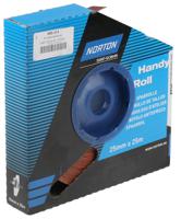 63642531811 Norton P120 Grit Fine Sandpaper Roll, 25m x 25mm