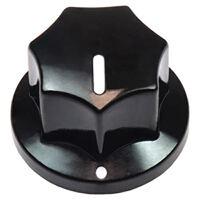 acckps1412nlr14 Vishay 14.3mm Black Potentiometer Knob for 1/4in Shaft Screw Fix, ACCKPS1412NLR14