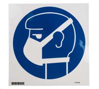 pic-267-dia-200-b7541-branded Brady PET Mandatory Mask Sign With Pictogram Only Text