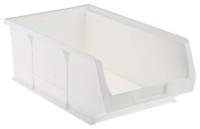 315-1151 RS PRO PP Storage Bin, 350mm x 205mm x 130mm, White