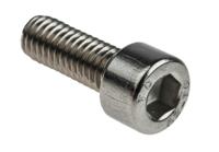 281-114 RS PRO Plain Stainless Steel Hex Socket Cap Screw, DIN 912, M6 x 16mm