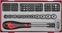ttmdq76 Teng Tools Bits driver set 76 Pieces, Hexagon, Phillips, Slotted, Torx