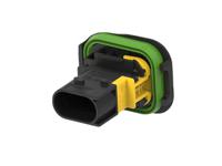 1-1703843-2 TE Connectivity, Heavy Duty Sealed Connector Series Automotive Connector Plug Black Panel Mount 3 Way