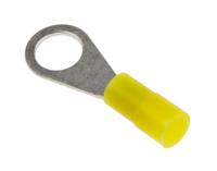 239-4133 RS PRO Insulated Ring Terminal, M4 Stud Size, 0.2mm² to 0.5mm² Wire Size, Yellow