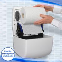 7955 Aquarius ABS White Wall Mounting Paper Towel Dispenser, 297mm x 192mm x 324mm