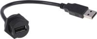111-6761 RS PRO Straight, Panel Mount, Socket Type Mini IP67 USB Connector