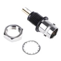 j01001d0043 Telegartner, Jack Panel Mount BNC Connector, 50Ω, Solder Termination, Straight Body