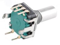 pec11r-4015f-s0024 Bourns 24 Pulse Incremental Mechanical Rotary Encoder with a 6 mm Flat Shaft (Not Indexed), Through Hole