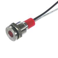 pl10sl013 CML Innovative Technologies PL10SL Series Red Panel LED, 24V, 10mm Mounting Hole Size, Lead Wires Termination, IP67
