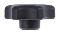 161-212 RS PRO Black Multiple Lobes Clamping Knob, M6, Threaded Through Hole