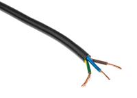 491-881 RS PRO 3183Y 1 mm² 3 Core Power Cable, H05VV-F, Black PVC, 100m