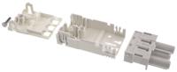 9293300530 Wieland GST18i3 Series Mini Connector, 3-Pole, Female, Cable Mount, 16A, IP40