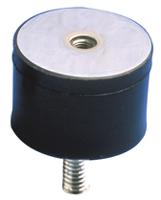520036 Paulstra Hutchinson M10 Anti Vibration Mount, Male to Female Bobbin with 190daN Compression Load