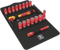 05004970001 Wera 17-Piece Metric 3/8 in Standard Socket Set with Ratchet, 6 point, VDE/1000V