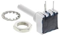 p10xxai501kb30 Vishay P10 500Ω Rotary Potentiometer 1-Gang Panel Mount, P10XXAI501KB30