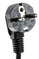 178-9803 RS PRO Straight IEC C13 x 2 Socket to Right Angle CEE 7/7 Plug Power Cord, 2.5m