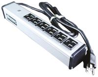 836-1662 Wiremold 1.8m 6 Socket NEMA 5-15R Extension Lead, 120 V