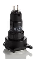 61-000002-61-96422-6199330 EAO, 61, Panel Mount Red LED Pilot Light, 16mm Cutout, IP65, Round