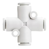kq2tw06-00a SMC KQ2T Series Cross Tube-to-Tube Adaptor, 6 mm to 6 mm, Tube-to-Tube Connection Style, KQ2TW06-00A