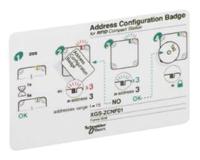 xgszcnf01 Telemecanique Sensors Address Configuration Badge for Use with Radio Frequency Identification System