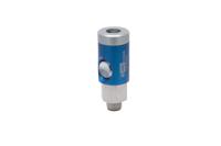 325-584 RS PRO Aluminium, Brass, Steel Female Pneumatic Quick Connect Coupling, BSPT 3/8 in Male Threaded