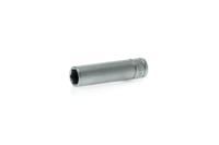 m140609-c Teng Tools 1/4 in Drive 9mm Deep Socket, 6 point, 49.5 mm Overall Length