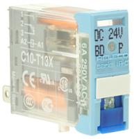 c10-t13x-dc-24-v Releco PCB Mount Power Relay, 24V dc Coil, 6A Switching Current, SPDT
