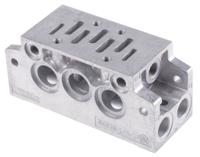 navw-14-1-iso Festo NAVW series 2 station G 1/4, G 1/8 Sub Base for use with MFH Solenoid Valves, 152789