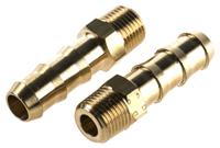 0123-07-10 Legris Brass Pipe Fitting, Straight Threaded Tailpiece Adapter, Male R 1/8in to Male 7mm