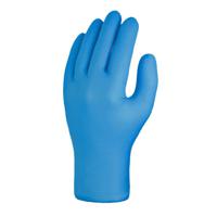 skg00310d Skytec SKG00310D Blue Nitrile Nitrile Chemical Resistant Gloves, Size 8/M, Uncoated Coating