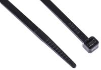 233-483 RS PRO Cable Tie, 368mm x 4.8 mm, Black Nylon, Pk-100