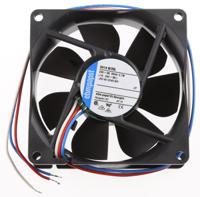8414n2gl ebm-papst 8400 N Series Axial Fan, 24 V dc, DC Operation, 33m³/h, 700mW, 80 x 80 x 25mm