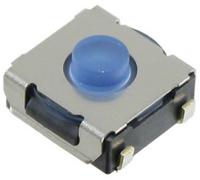 b3sl-1005p Omron IP67 Blue Plunger Tactile Switch, SPST 50 mA 0.9mm Surface Mount
