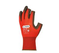 sky71 Skytec Tricolore RangeTM Black, Red Nylon Nylon Work Gloves, Size 9, Polyurethane Coating