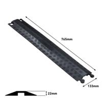 182-3875 RS PRO 765mm Black Cable Cover in Polyurethane